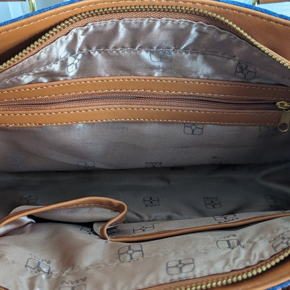 MAN - blue and brown purse - Picture 10 of 10